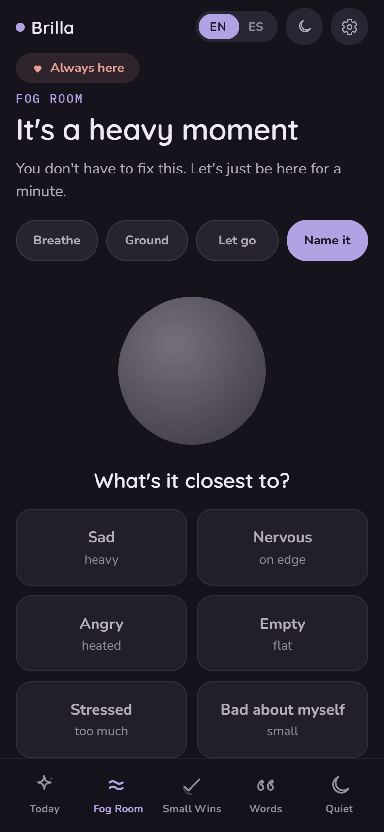 Name it — find the word for what you feel